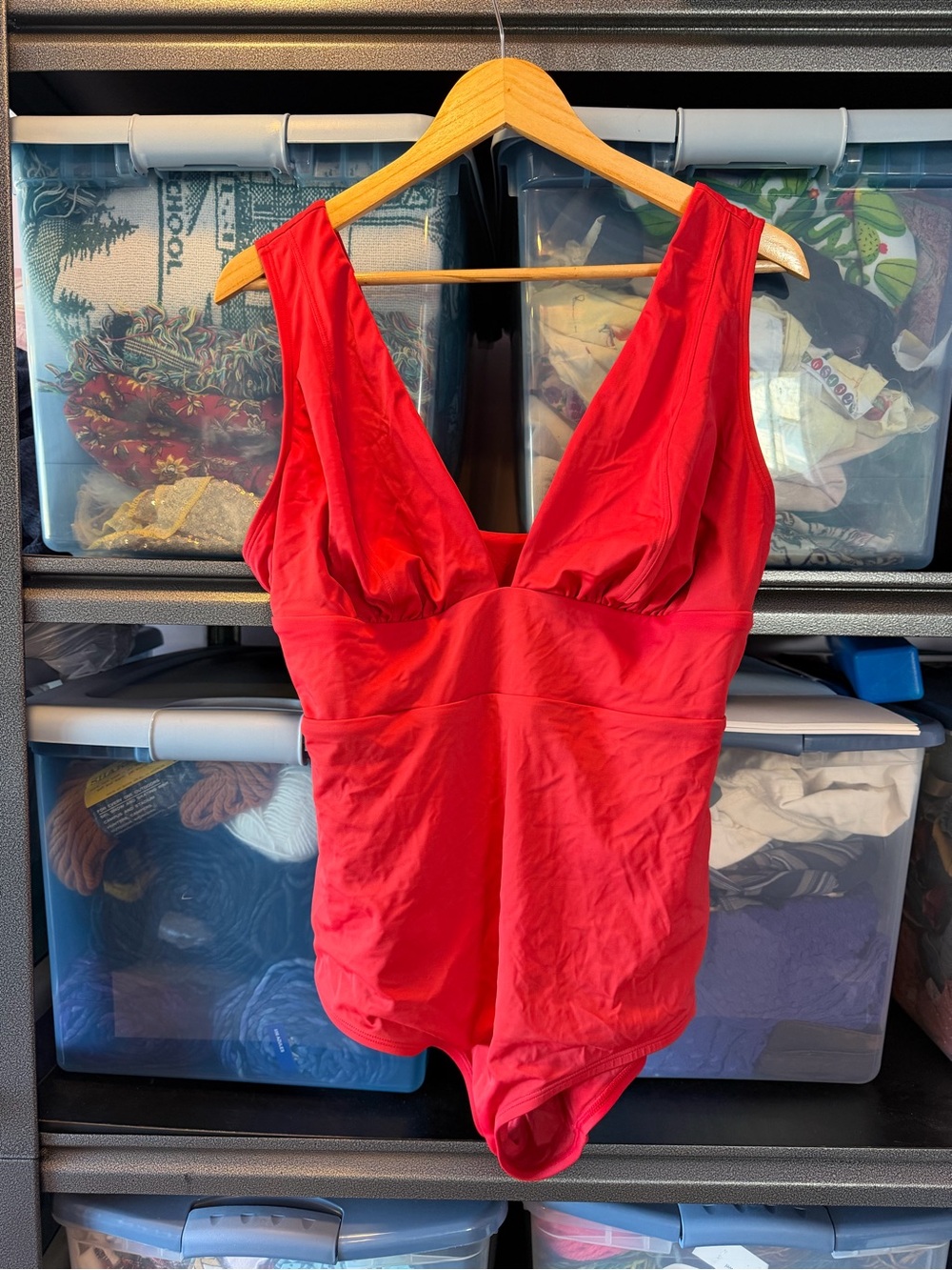 Andie’s Mykonos Red V-Neck One-Piece Swimsuit XXLT